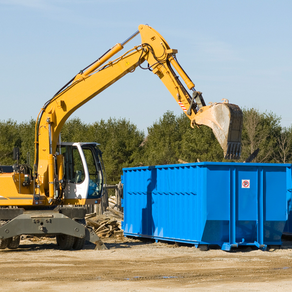 what size residential dumpster rentals are available in Hunter Ohio